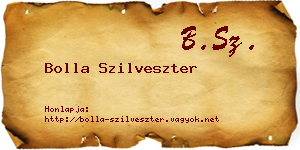 Bolla Szilveszter névjegykártya